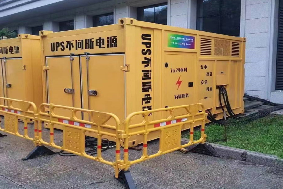 光坡镇发电机租赁施工现场