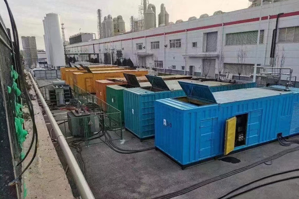 光坡镇发电机租赁施工现场